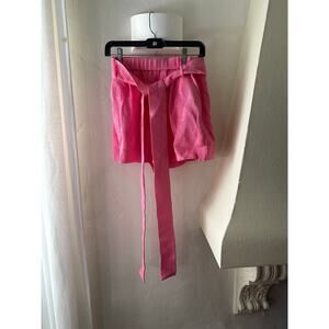 STAUD Sage Rib Pleat Tie Shorts 4